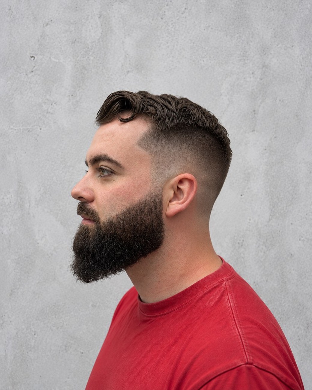 Textured Quiff & Beard at Malvern
